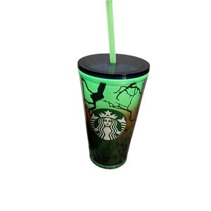 Starbucks Halloween 2022 Glow In The Dark 16 oz Cup Raven's Perch